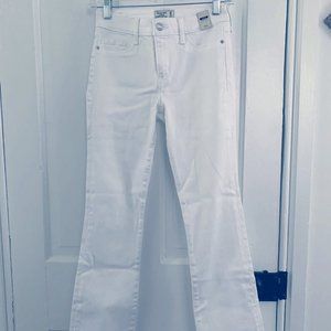NWT Abercrombie & Fitch White Boot Cut Jeans Denim